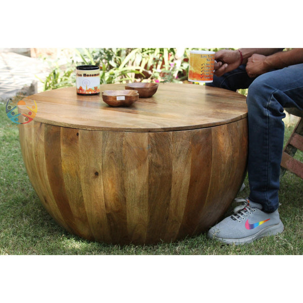 Wooden Round Coffee Table