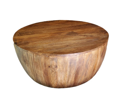 Wooden Coffee Table Drum Coffee 10X10X10
