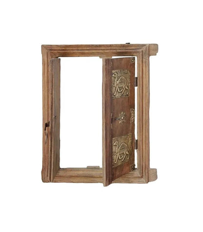 Indian Cultural Wall Art With Metal Fitting - Heritage Window
