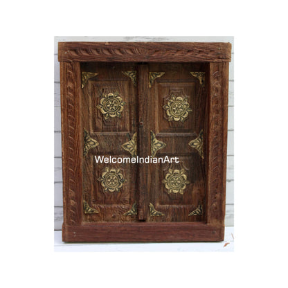 Antique Metal Fitted Old Wooden Model 1