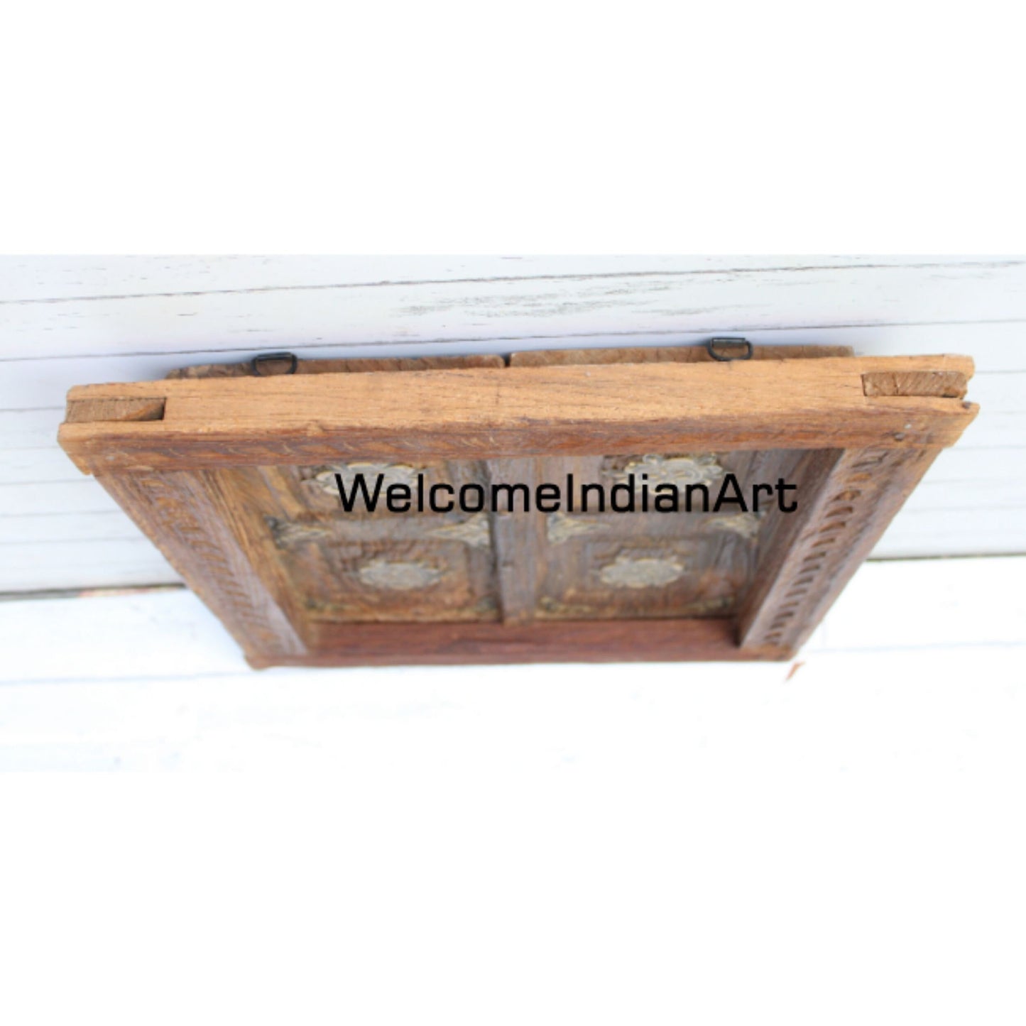 Antique Metal Fitted Old Wooden Model 1