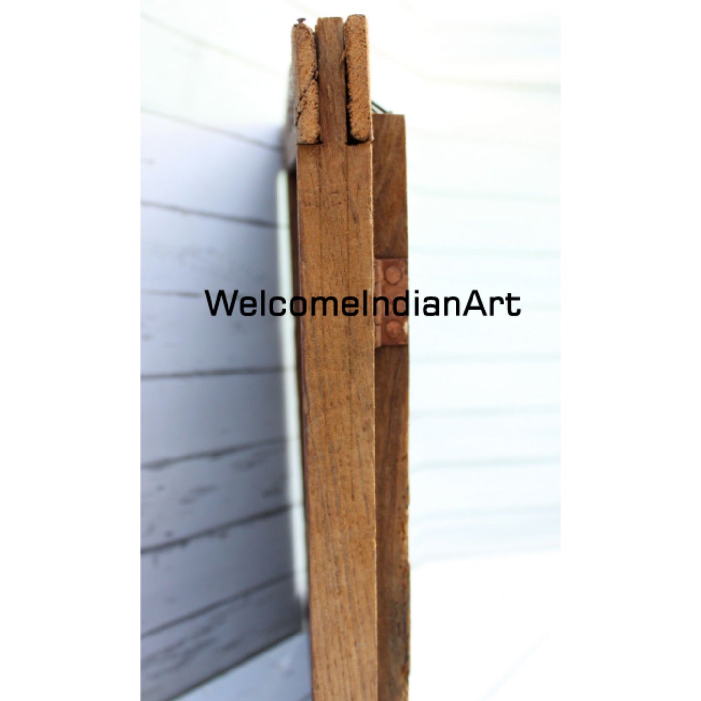 Antique Metal Fitted Old Wooden Model 1