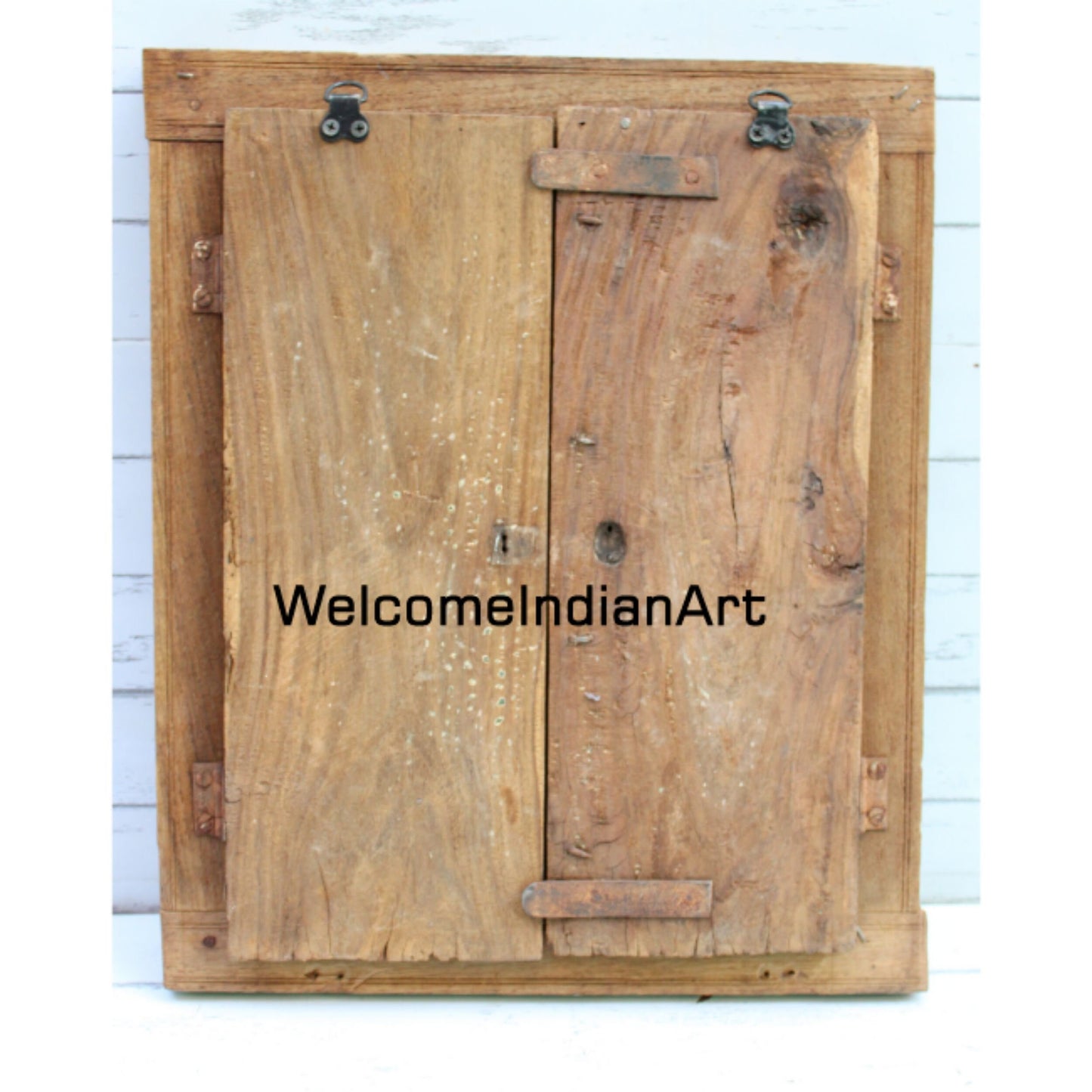 Antique Metal Fitted Old Wooden Model 1