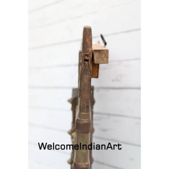 Antique Metal Fitted Old Wooden Model 1