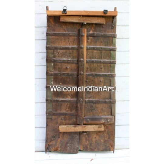 Antique Metal Fitted Old Wooden Model 1