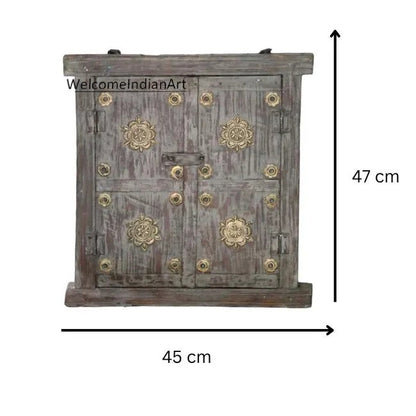 Indian Cultural Wall Art With Metal Fitting - Heritage Window