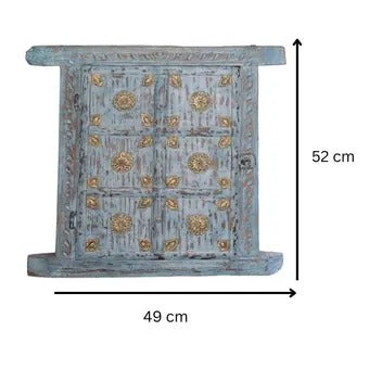 Indian Cultural Wall Art With Metal Fitting - Heritage Window