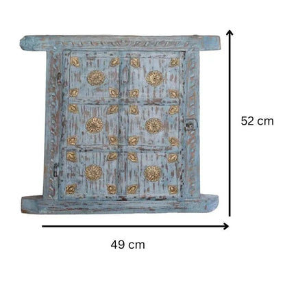 Indian Cultural Wall Art With Metal Fitting - Heritage Window