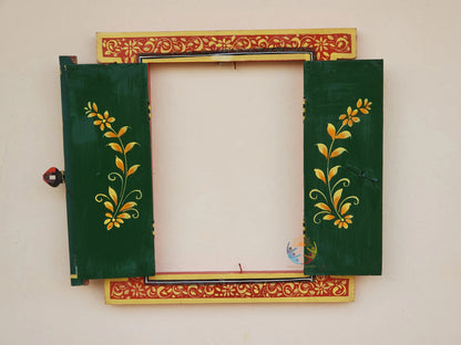 Traditional Handpainted Wooden Window