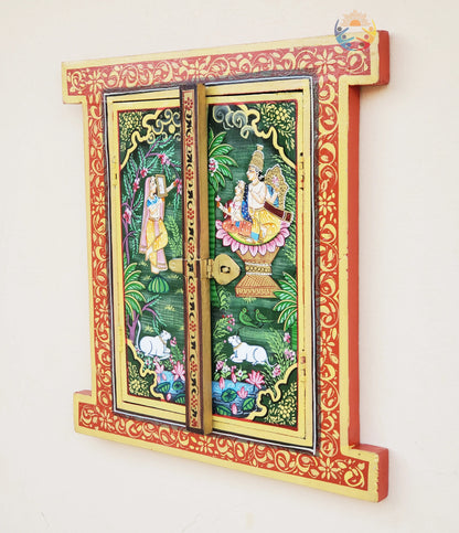 Traditional Handpainted Wooden Window