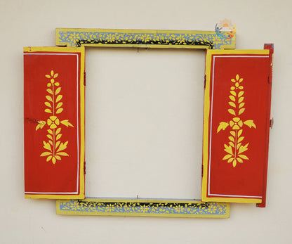 Traditional Handpainted Wooden Window
