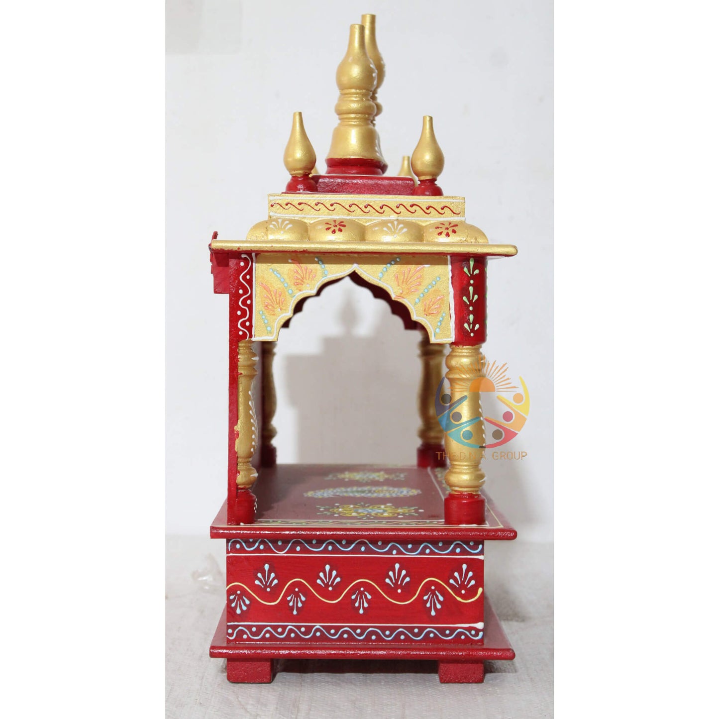Wooden Temple in Red