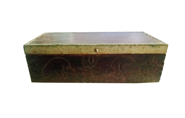 Old Wooden Box Jewelry Box, Model 1 ( Set Of 1 )