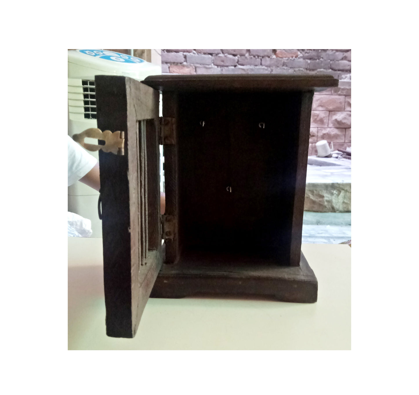 Old Wooden Key Holder Box Wood