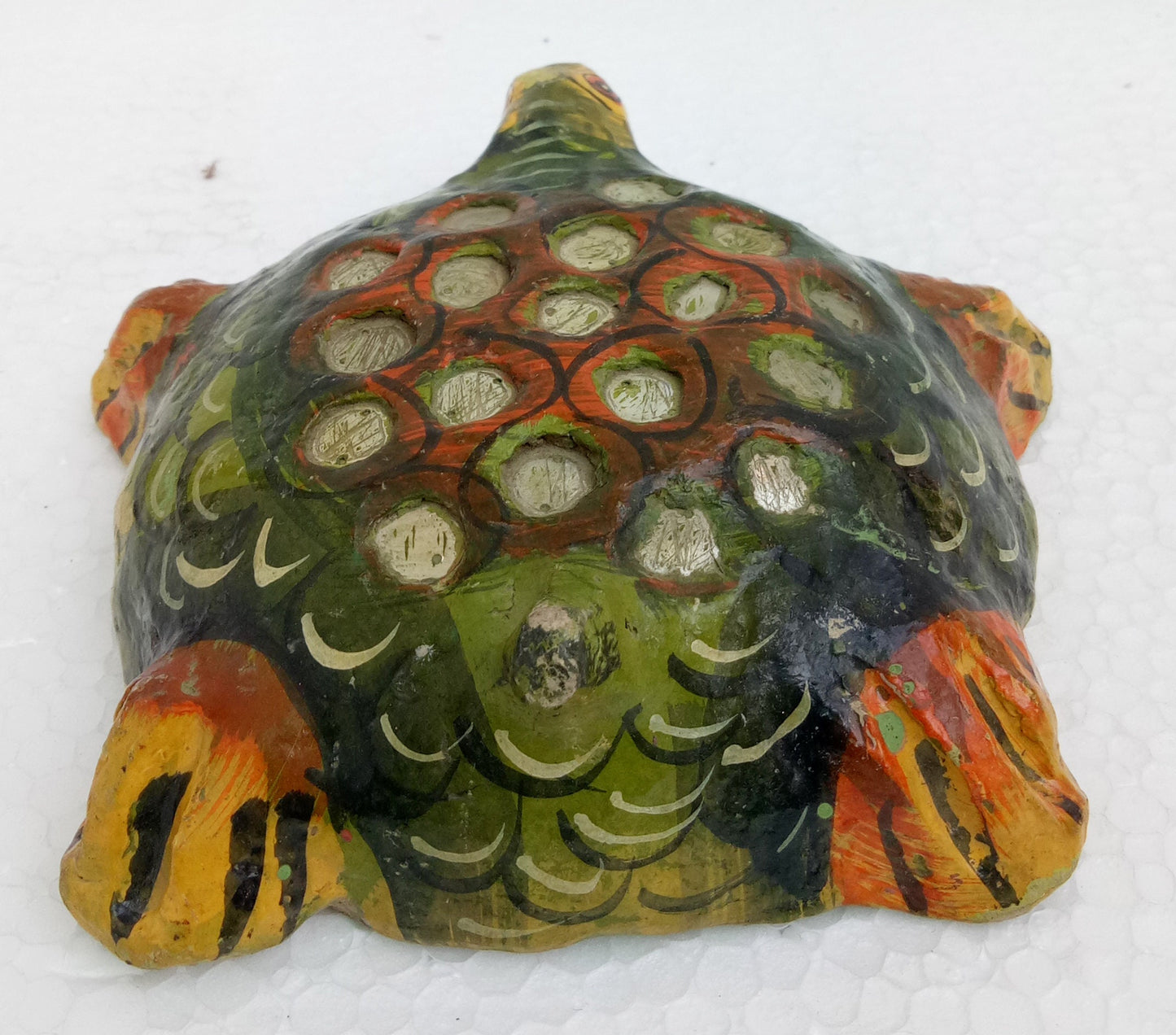 Antique Handmade Tortoise Paper Mache Handmade Paper Mache