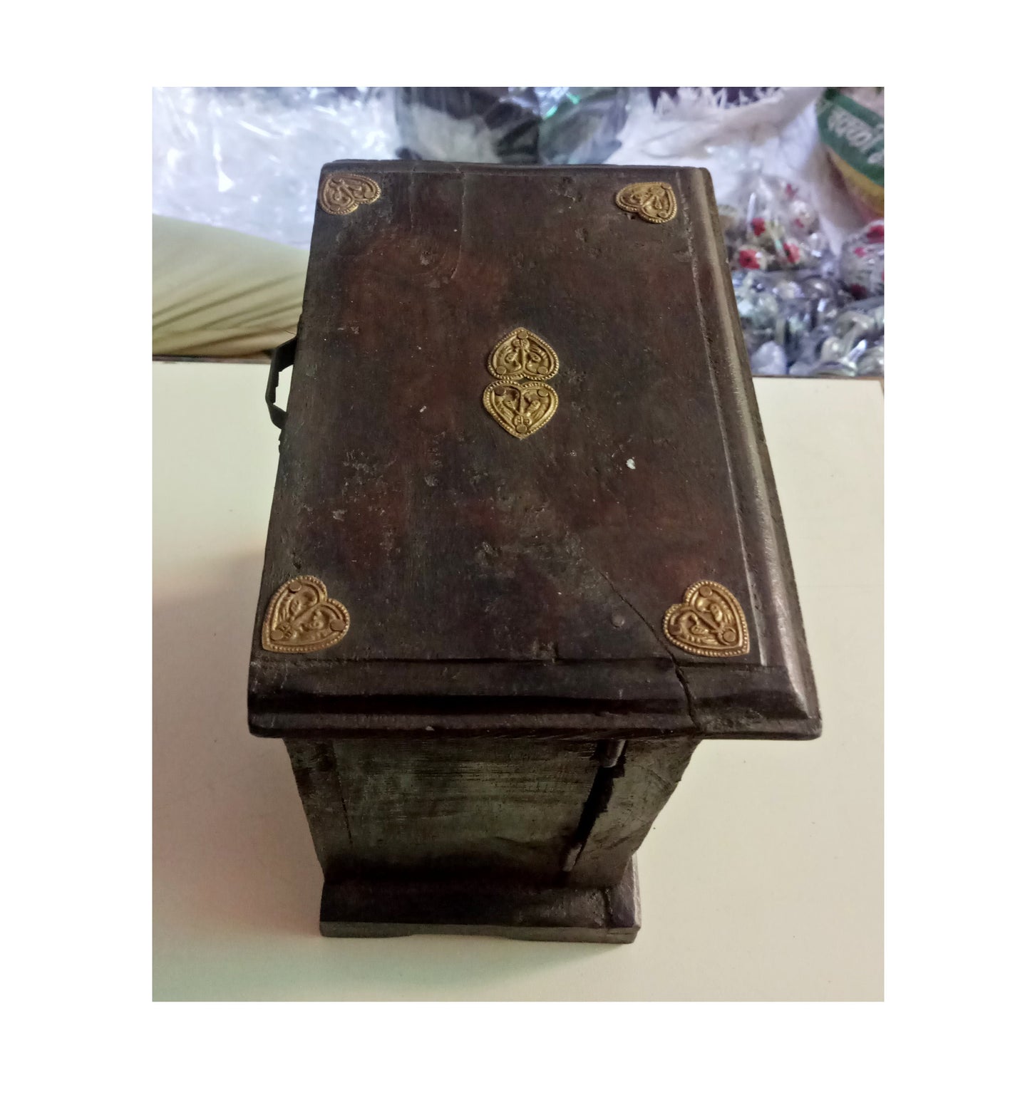 Old Wooden Key Holder Box Wood