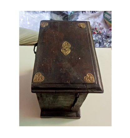Old Wooden Key Holder Box Wood