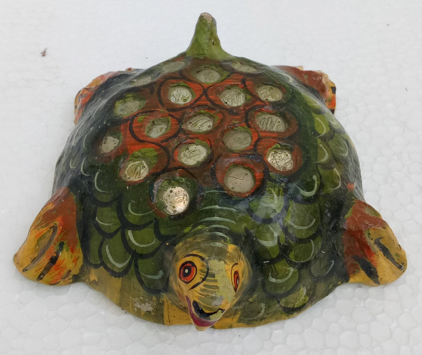 Antique Handmade Tortoise Paper Mache Handmade Paper Mache