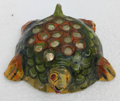 Antique Handmade Tortoise Paper Mache Handmade Paper Mache