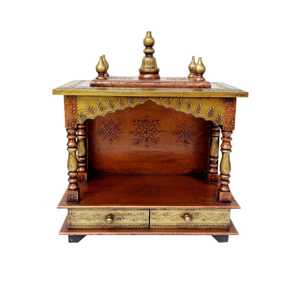 Wooden Temple Puja Mandir Hindu Model 1