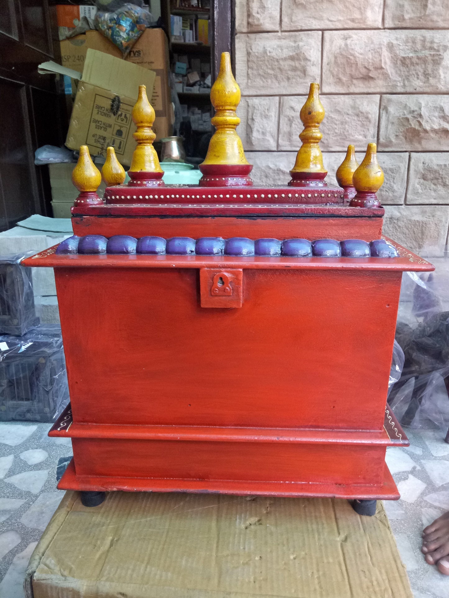 Wooden Temple Hindu Pooja Mandir Wooden