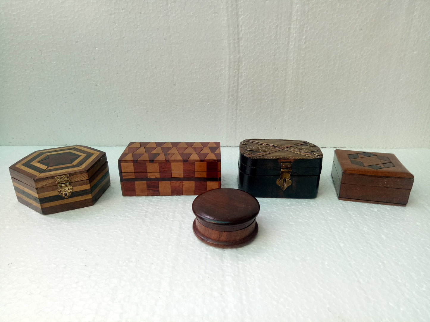 Luxurious Wooden Boxes For Jewelry Model 1 ( Lot Of 5 )