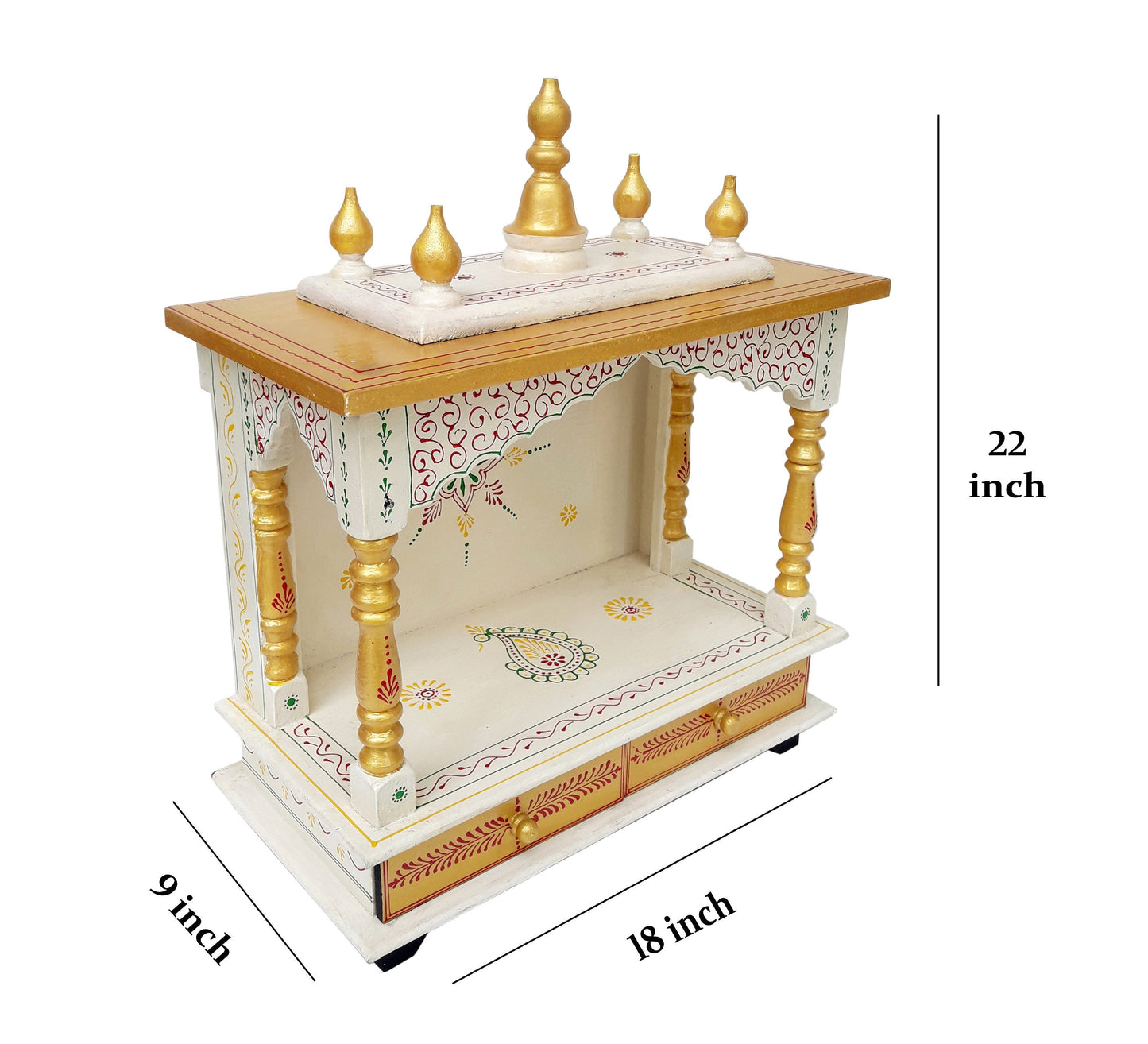 Indian Style Wooden Mandir