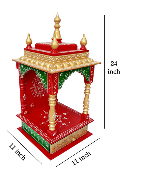 Traditional Indian Wooden Home Temples Wooden
