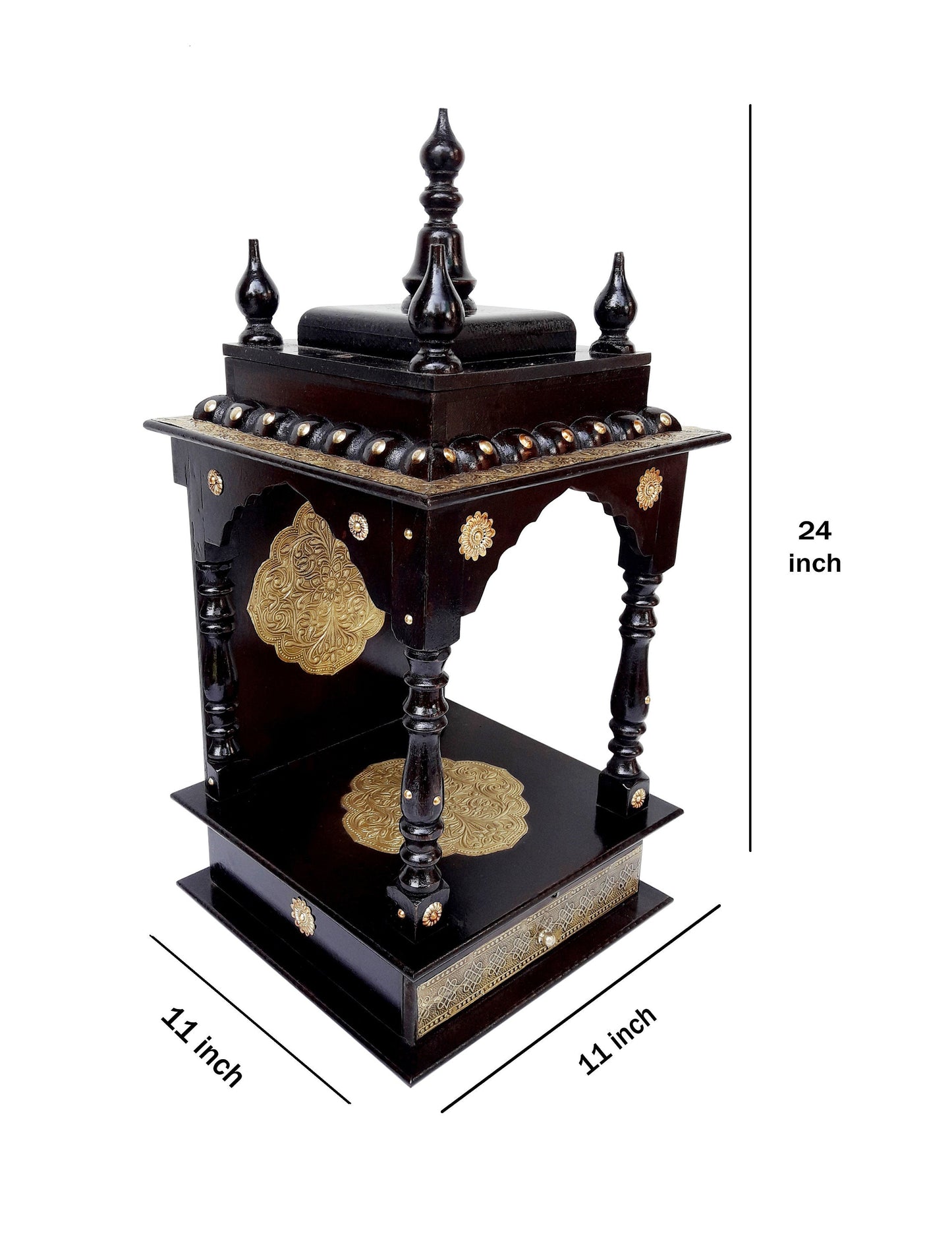 Wooden temple For Single Idol