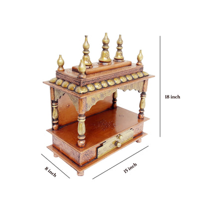 Royal Look Pooja Mandir Copper