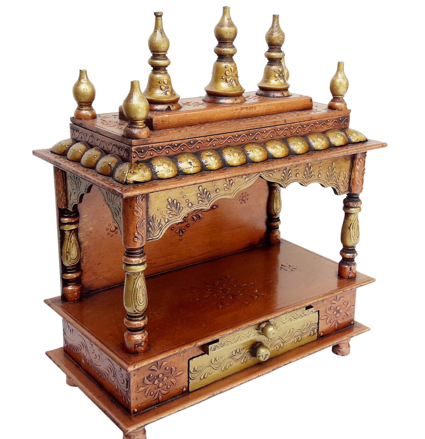 Royal Look Pooja Mandir Copper