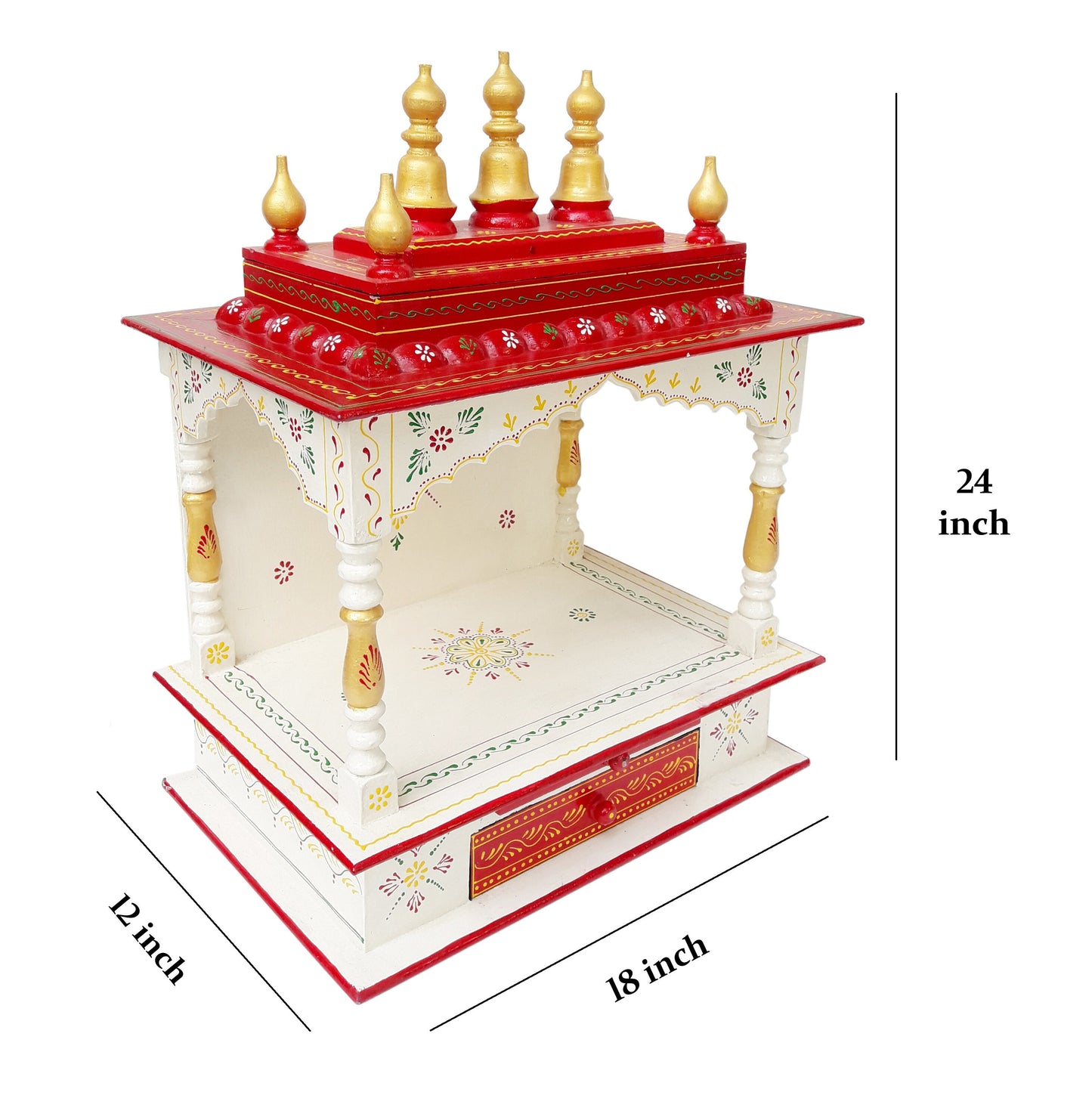 Indian Handcrafted Wooden Temple Pooja Wood