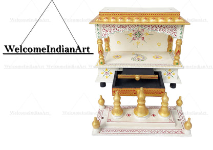 Handcrafted 15*8*18 inch Wooden Temple, Handmade