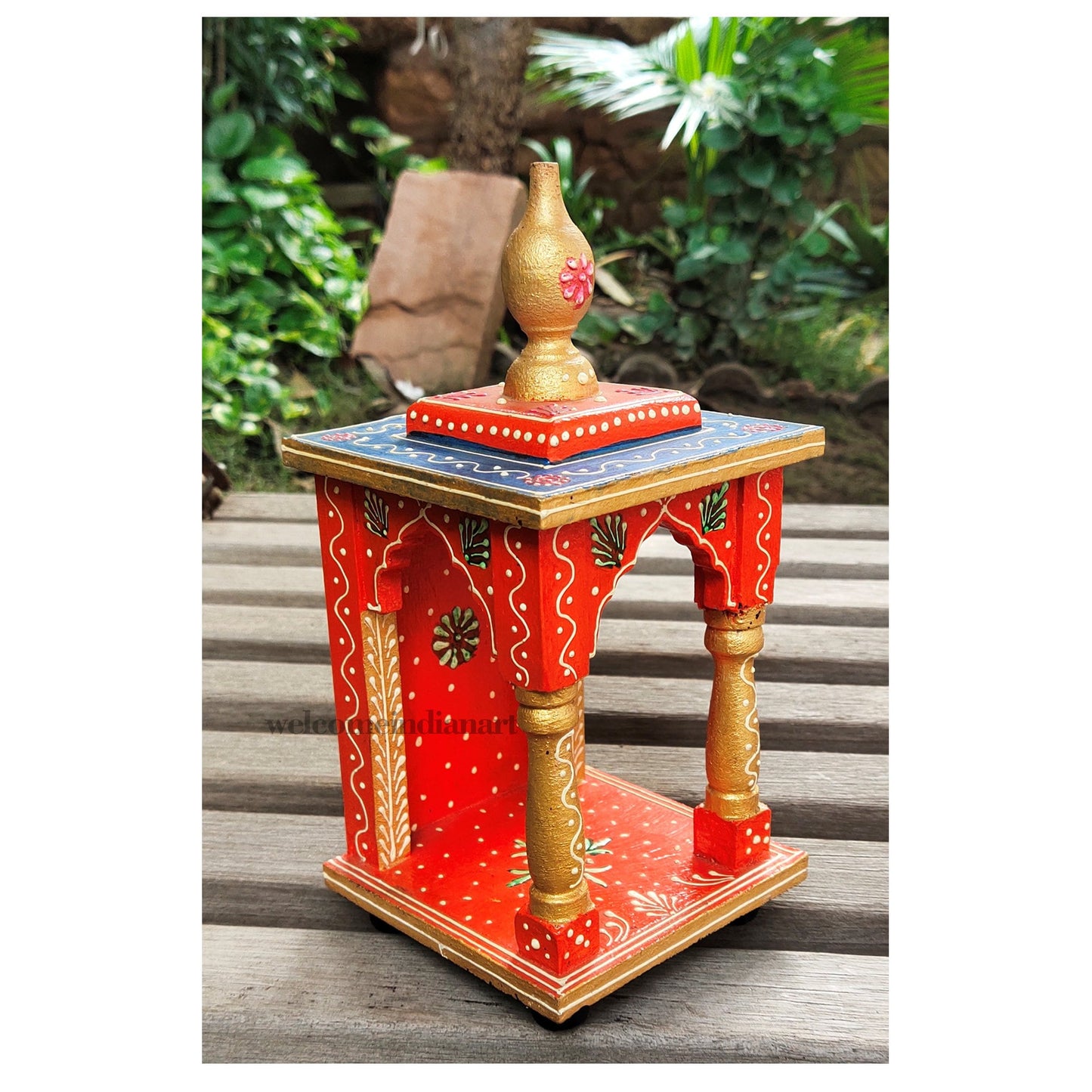 Ethnic Style Small Wooden Temple / Mandap