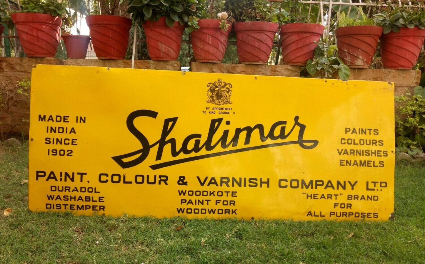 Old Tin Sign Board B Model 1