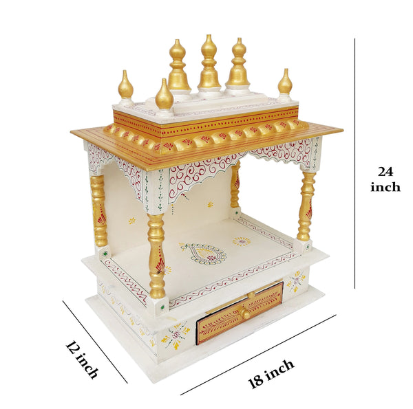 Wooden Temple Mandir Handcrafted Pooja Ghar