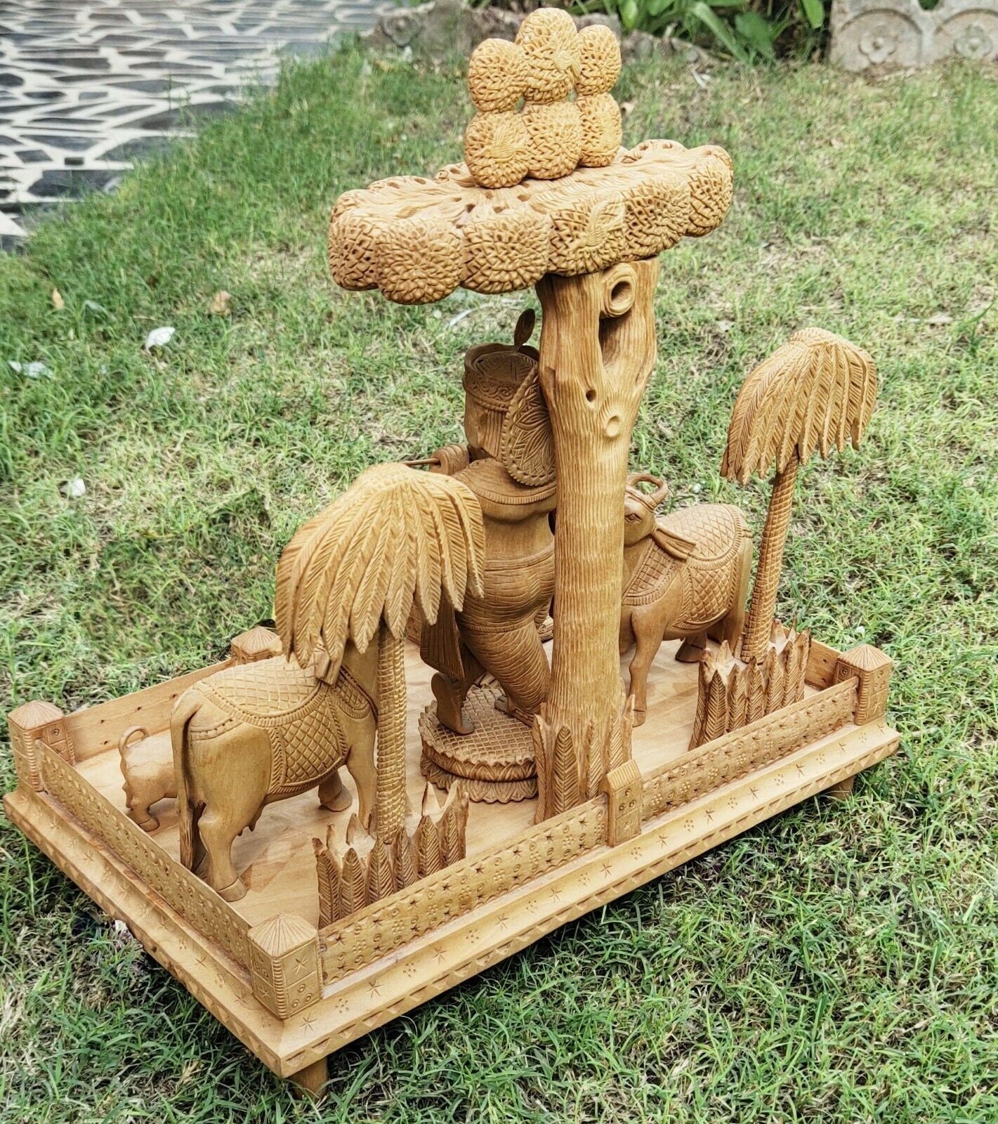 Wooden Krishna Wooden Hand Carved Wood