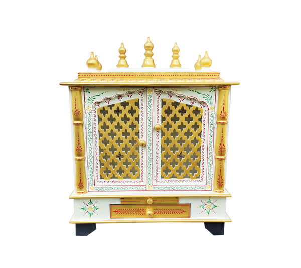 Handcrafted Wooden Temple Mandir Puja Mandir Pooja Ghar Mandap For Worship Home Decor Art, wall mounted wooden temple for home office shop