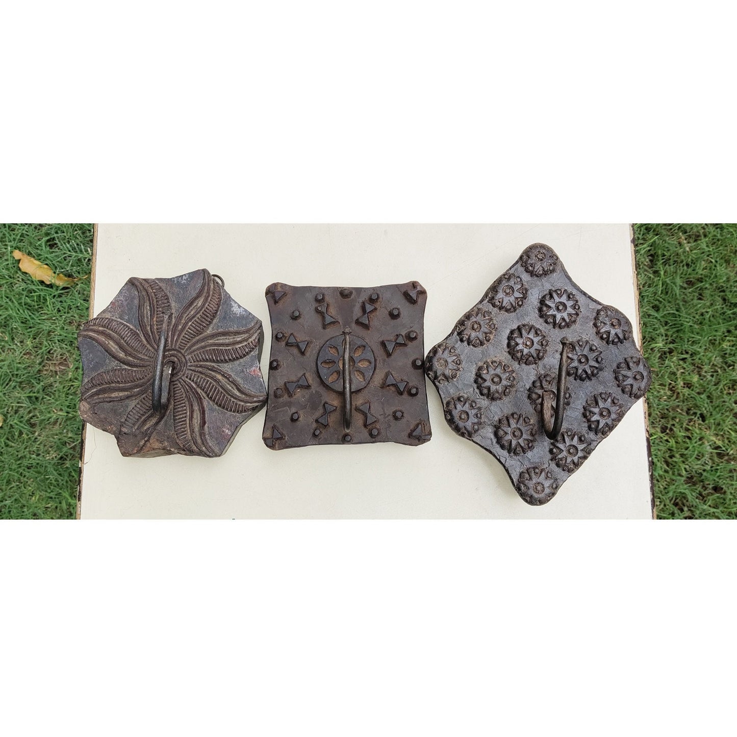 Printing Block Vintage Wooden Key Model 1 ( Set Of 3 )