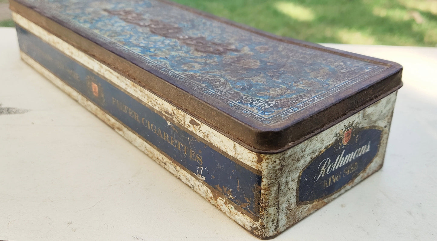 Real Old Antique Metal Rectangle Metal