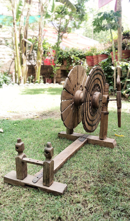 Antique Vintage Wooden Gandhi Charkha Wood
