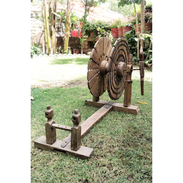 Antique Vintage Wooden Gandhi Charkha Wood