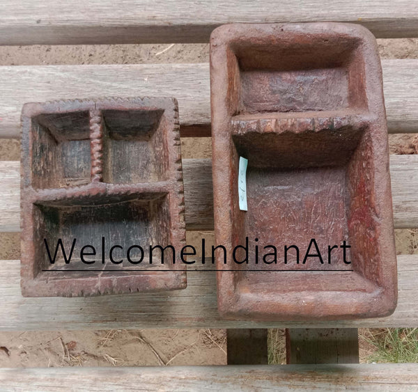Antique Wooden Serving Tray Wood Dry