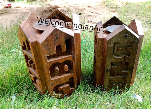 Old Vintage Hand Carved Wooden Wood