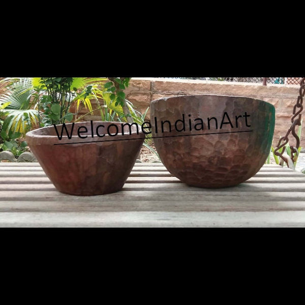 Antique Wooden Plant Pot Vintage Model 1