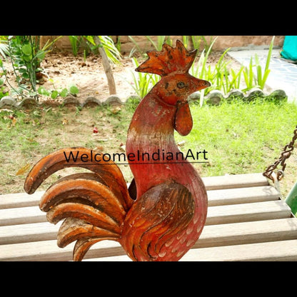 Old Vintage Hand Painted Iron Metal