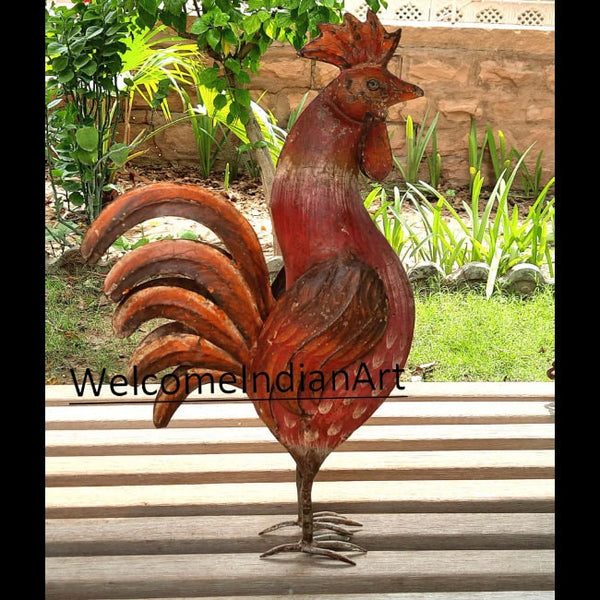 Old Vintage Hand Painted Iron Metal