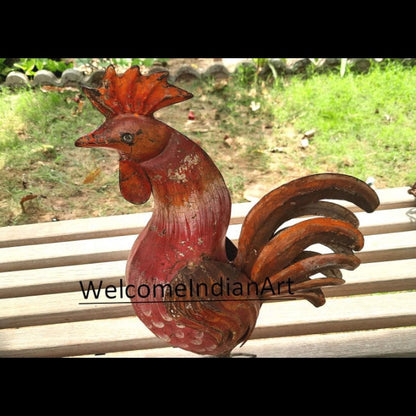 Old Vintage Hand Painted Iron Metal
