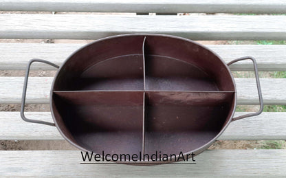 Antique Metal Tray 1 Set Metal
