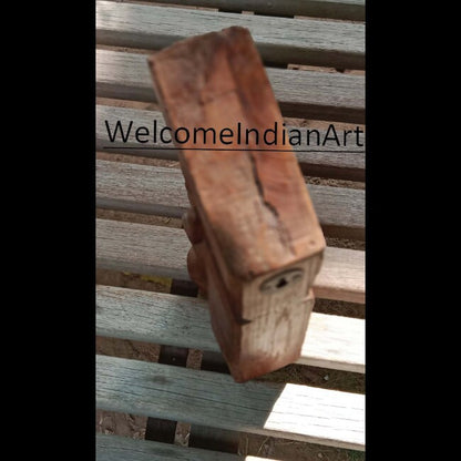 Ancient Wooden Statue And Bird Model 1